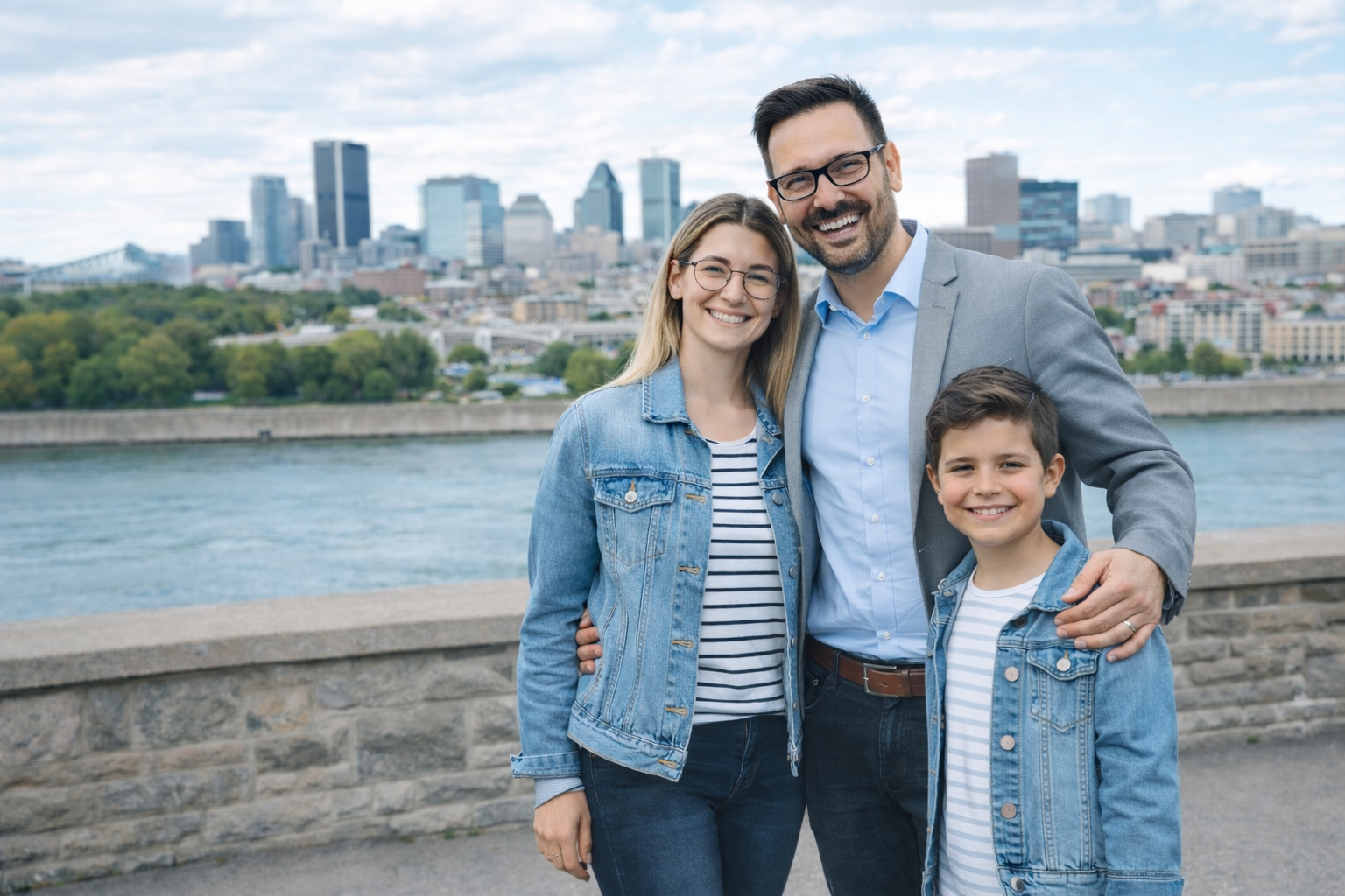 Famille entrepreneuriale installée dans la région de Montréal au Canada